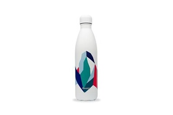 Gourde et poche à eau Qwetch bouteille isotherme inox altitude blanc 750ml