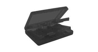 Console Nintendo Switch GENERIQUE Boîte de cartouches porte-cartes jeu 24 en 1 pour nintendo 3ds xl ll - noir