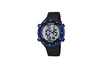 montre calypso montres - k5663 / 2 - montre homme - quartz - digitale - alarme - bracelet plastique noir