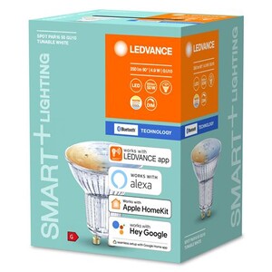 LEDVANCE SMART+ SPOT GU10 TW, lampe à réflecteur LED retrofit avec LEDVANCE SMART+ SPOT GU10 TW, lampe à réflecteur LED retrofit avec