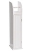 Pegane Dérouleur de papier toilette en MDF coloris blanc - Longueur 20 x Profondeur 18 x hauteur 79,4 cm - - photo 1