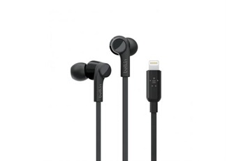 ROCKSTAR - Ecouteurs avec micro - intra-auriculaire - filaire - Lightning - isolation acoustique - noir - pour Apple 10.5-inch iPad Pro; iPad mini 4;