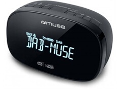 Radio-réveil double alarme noir m150cdb
