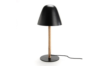 lampe à poser amadeus lampe de table kilimandjaro noire - - noir - bois
