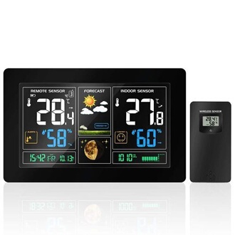 Station météo 3 cadrans inox baromètre thermomètre hygromètre Station météo 3 cadrans inox baromètre thermomètre hygromètre