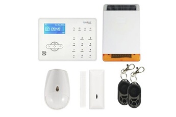 Kit sécurité pour la maison Iprotect Evolution Kit Alarme maison RTC 03 avec sirène solaire