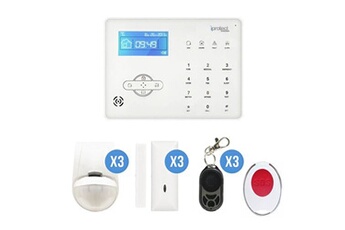 Kit sécurité pour la maison Iprotect Evolution Kit Alarme maison RTC 14 avec centrale tactile