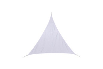Hespéride - Voile d'ombrage triangulaire Curacao - 4 x 4 x 4 m - Blanc - Curacao