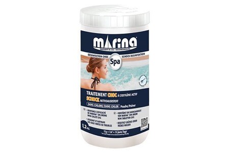 Kits d'entretien de piscine MARINA Choc en poudre sans chlore pour spa 1,20 kg - Spa