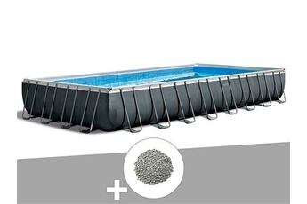 Pack piscine tubulaire Ultra XTR Frame rectangulaire 9,75 x 4,88 x 1,32 m + 20 kg de zéolite
