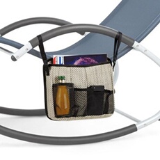 Brentwood Bag Sacoche pour fauteuil à bascule - 4 poches en maille - PVC & Polyester
