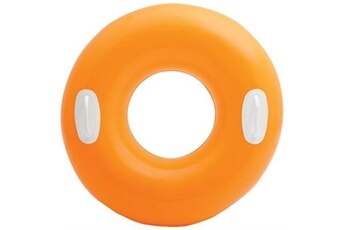 bouée et matelas gonflable intex piscine orange, 76 cm