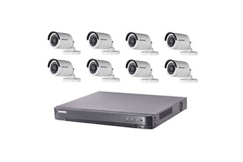Kit sécurité pour la maison Hikvision Kit vidéosurveillance Turbo HD 8 caméras bullet