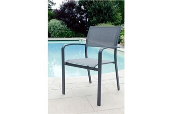 table de jardin jardiline fauteuil de jardin milos empilable en aluminium