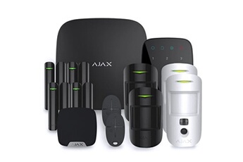 Kit sécurité pour la maison Ajax Alarme maison Hub 2 Plus Noir - Kit 4
