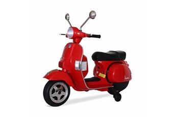 véhicule électrique pour enfant sweeek vespa rouge px150 scooter électrique pour enfants 12v 45ah 1 place avec autoradio