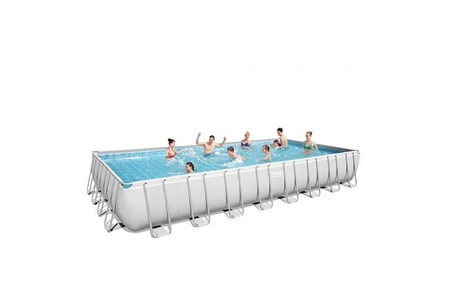 Piscine tubulaire Bestway - piscine tubulaire - rectangulaire - Power Steel - 956 x 488 cm