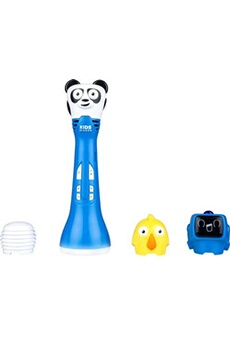 autre jeux éducatifs et électroniques bigben microphone de karaoké pour enfants avec changeur de voix bleu