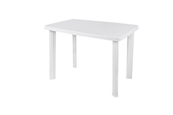 table de jardin farreto - 100 x 70 cm - blanc