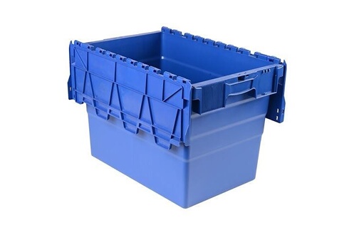 Autre rangement de l'atelier Viso Bac de stockage navette avec couvercle en  plastique bleu - 78 litres - Bleu 