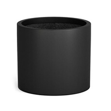 Jardinière - - en fibre de pierre - pour intérieur/extérieur - noir