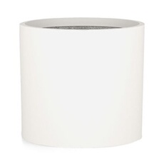 Jardinière - Gendt- En fibre de pierre - Résistant aux UV - 29 x 27 cm (ØxH) - Blanc mat