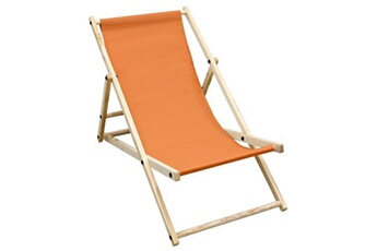 chaise longue - transat ecd germany chaise longue bain de soleil de jardin - fauteuil de plage pliant - fauteuil