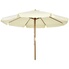 Outsunny Parasol rond grande taille diamètre 3 m bois polyester haute densité chocolat Outsunny Parasol rond grande taille diamètre 3 m bois polyester haute densité chocolat