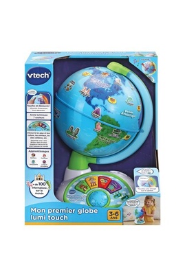 Globe terrestre enfant Vtech Jeu éducatif Mon premier globe lumi touch
