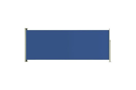 Parasol vidaXL Auvent latéral rétractable de patio 117x300 cm Bleu