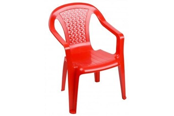 chaise de jardin wadiga chaise de jardin pour enfant plastique rouge empilable
