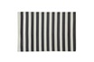 AUBRY GASPARD - Grand tapis d'extérieur en polypropylène 160 x 230 cm Rayures - Noir photo 1