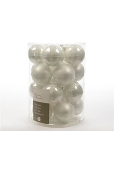 guirlande lumineuses kaemingk décoration de noël 20 boules en verre brillant et mat