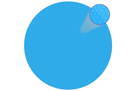 Liner vidaXL Couverture de piscine ronde 488 cm PE Bleu