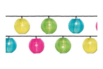 guirlande lanternes chinoises 20 leds multicolore -
