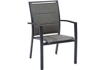 fauteuil de jardin wilsa garden - fauteuil de jardin modulo gris