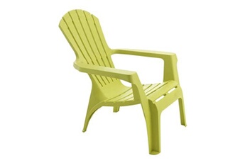 fauteuil de jardin wilsa garden - fauteuil adirondack en résine polypropylène anis