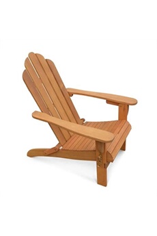 fauteuil de jardin en bois - adirondack salamanca- eucalyptus chaise de terrasse retro siège de plage