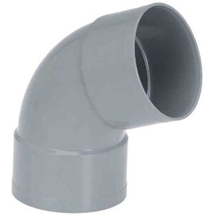 Girpi Coude D'Évacuation PVC 22°30 Mâle/Femelle 80 Mm - NF