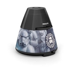 Veilleuse-projecteur Star Wars LED 2 en 1 Noir