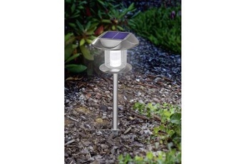 lampe de table esotec lampe de jardin solaire sunny 102093 led acier inoxydable