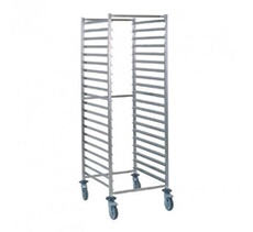 Chariot à glissières GN 2/1 20 niveaux Tournus - Inox