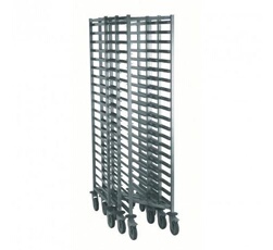 Chariot à glissières GN 1/1 encastrable 20 niveaux Tournus - Inox