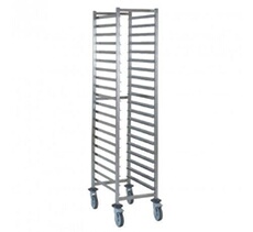 Chariot à glissières GN 1/1 20 niveaux Tournus - Inox