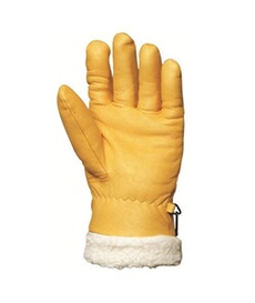 Destockage - Gant Cuir Bovin - Lot De 1 Paire (Jaune - T10)