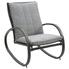 Fauteuil à Bascule Hespéride Nevada Graphite - Confort Et Élégance Pour Jardin