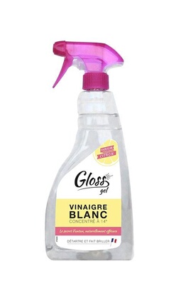 Gloss Vinaigre Blanc 14° texture gel 750 ml – 100% naturel