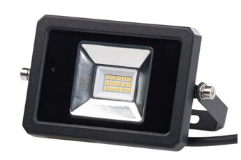 projecteur d'extérieur luminea : projecteur à led d'extérieur avec détection de mouvement et télécommande 10 w