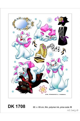 Papier peint AG Design – Sticker Mural Adhesive Disney – Autocollant – Les  Aristochats Disney – Sticker décoratif – 65x85cm - 1 Fragment – DKs 1708