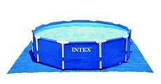 Tapis de sol carré pour piscine 472 x 472 cm Bleu